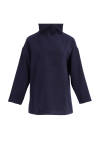 Lacivert Dik Yaka Spor Sweat 