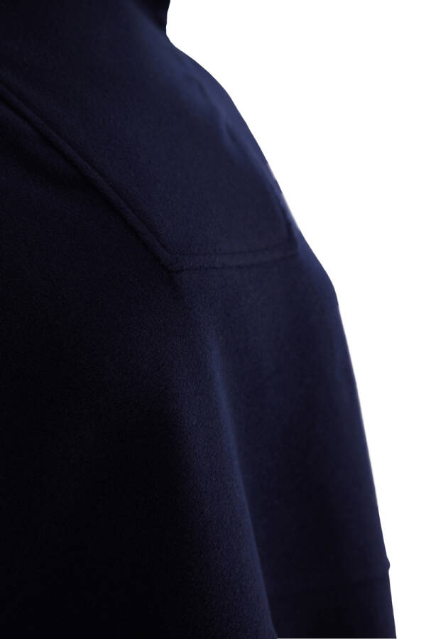 Lacivert Dik Yaka Spor Sweat - Aker (1)