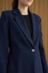 Lacivert Dokuma Ceket - 6