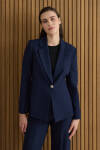 Lacivert Dokuma Ceket - 4