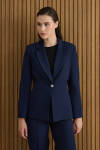 Lacivert Dokuma Ceket - 2