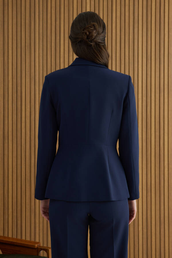 Lacivert Dokuma Ceket - 7
