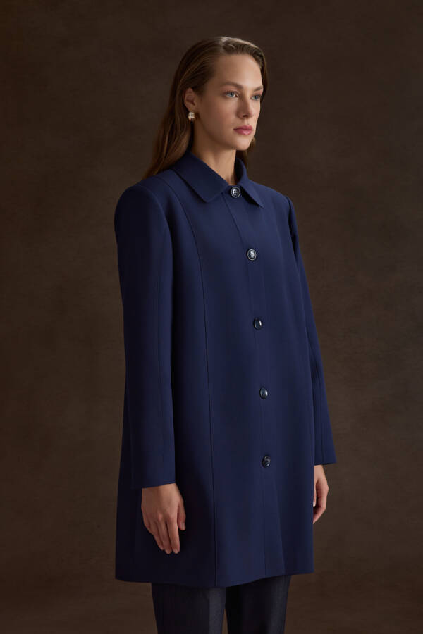 Lacivert Dokuma Kap - 4