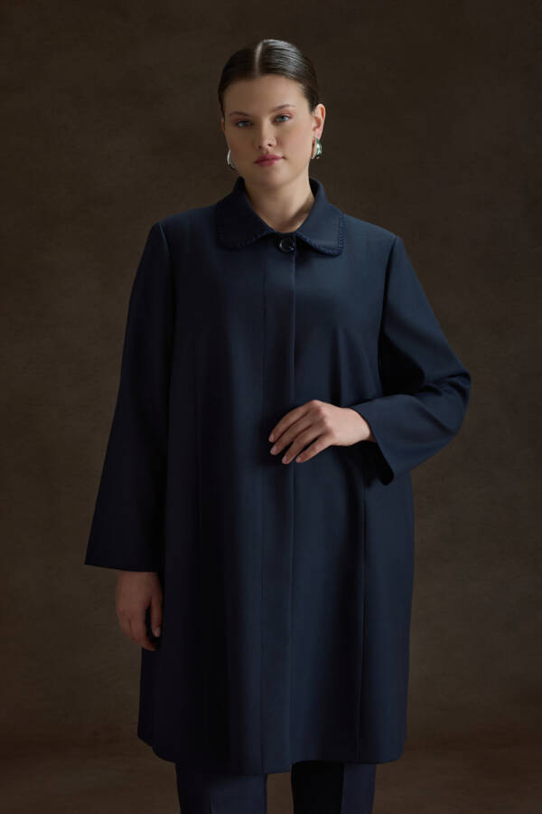 Lacivert Dokuma Kap - Aker