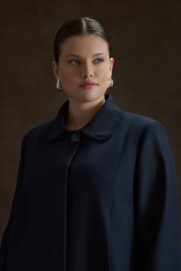 Lacivert Dokuma Kap - 5