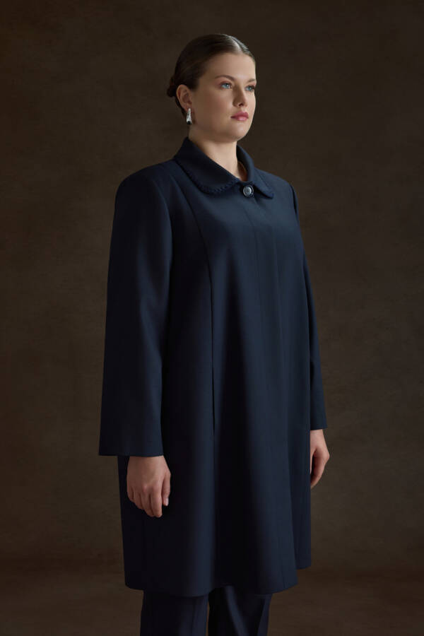 Lacivert Dokuma Kap - 3