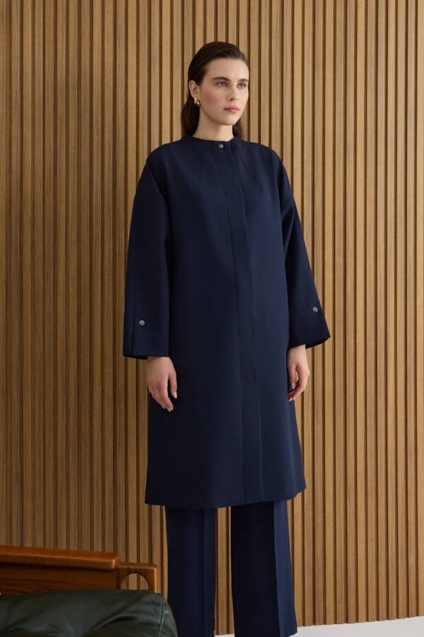 Lacivert Dokuma Kap - Aker (1)