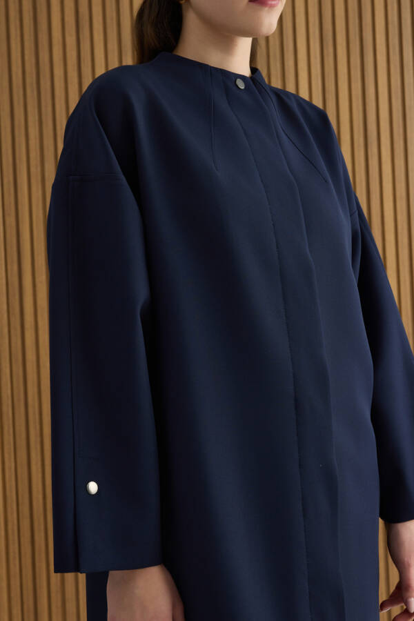 Lacivert Dokuma Kap - 5