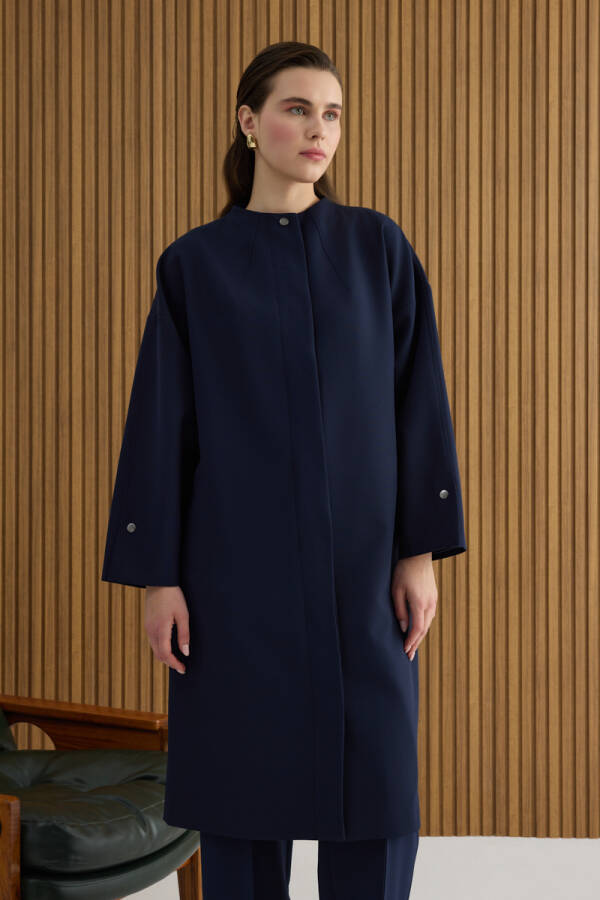 Lacivert Dokuma Kap - 4