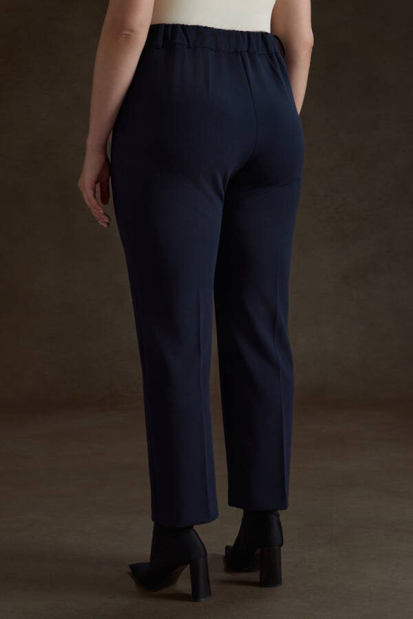 Lacivert Dokuma Pantolon - 5