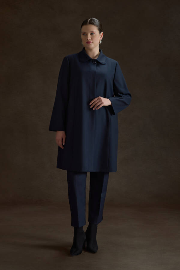 Lacivert Dokuma Pantolon - Aker