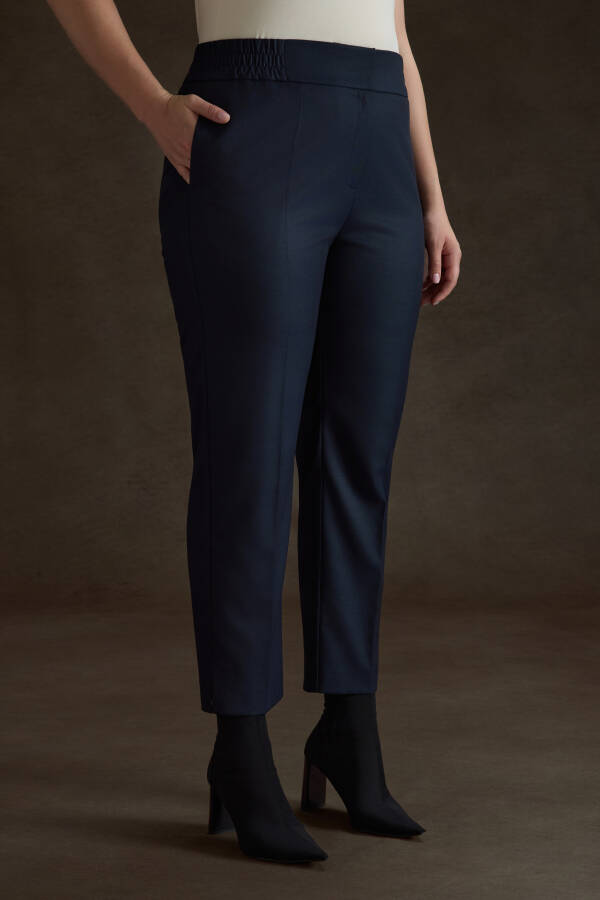 Lacivert Dokuma Pantolon - 3