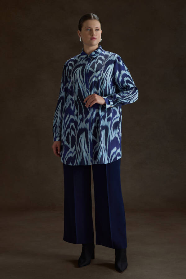 Lacivert Dokuma Pantolon - Aker