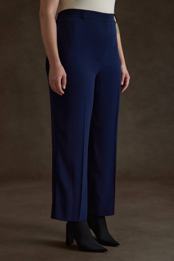 Lacivert Dokuma Pantolon - 3