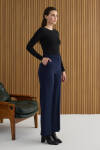 Lacivert Dokuma Pantolon - 2