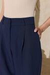 Lacivert Dokuma Pantolon - 5
