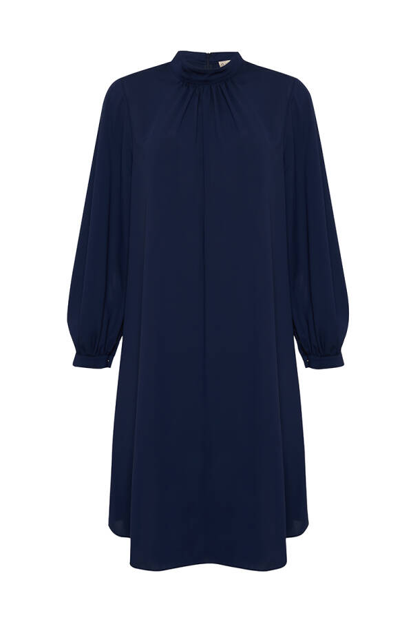 Lacivert Hakim Yaka Tunik - 1