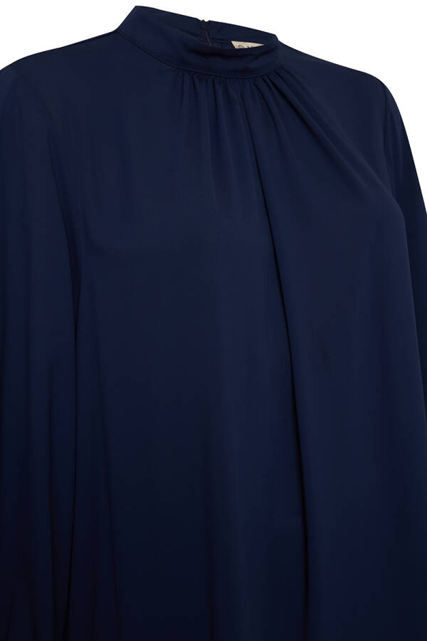 Lacivert Hakim Yaka Tunik - 2