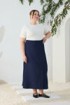 Lacivert Kemerli Etek - 2