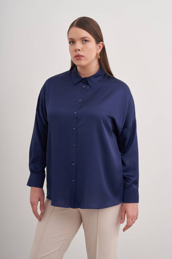 Lacivert Klasik Gömlek - Aker