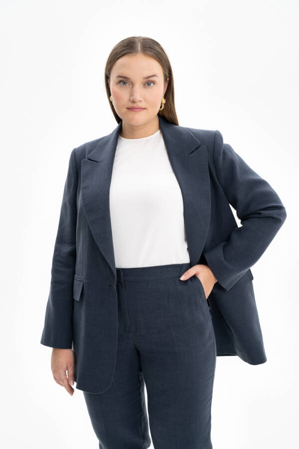 Lacivert Klasik Keten Ceket - Aker