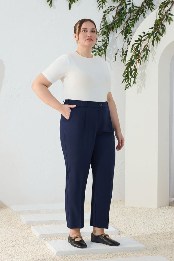 Lacivert Klasik Pantolon - 4