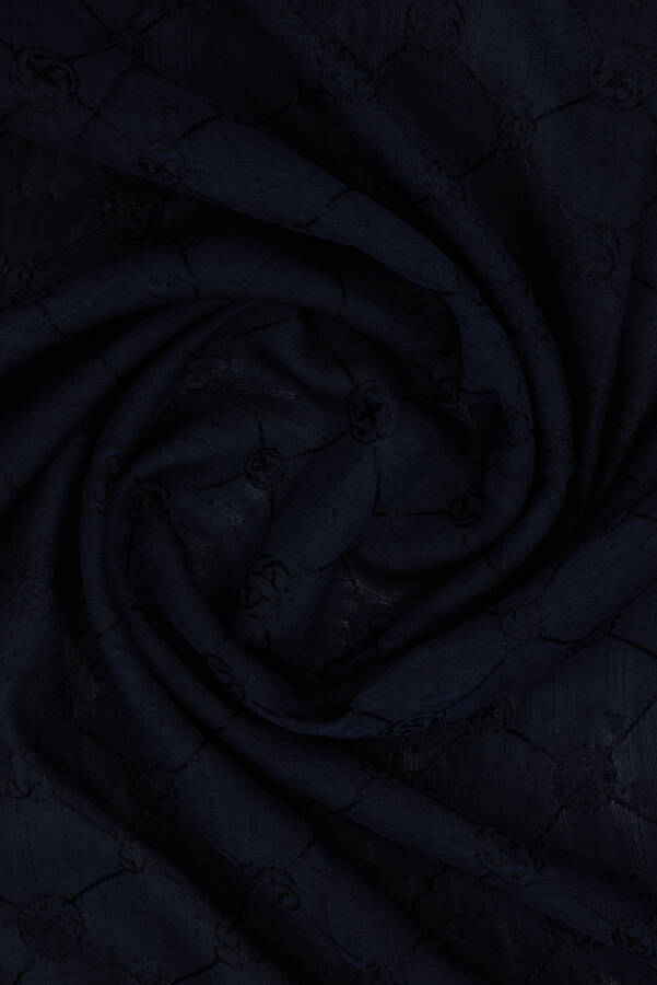 Lacivert Koza Eşarp - Aker (1)