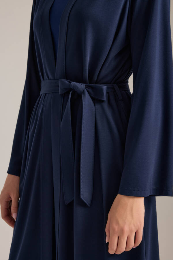 Lacivert Modal Kimono - 5