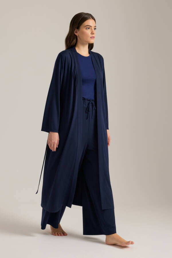 Lacivert Modal Kimono - Aker