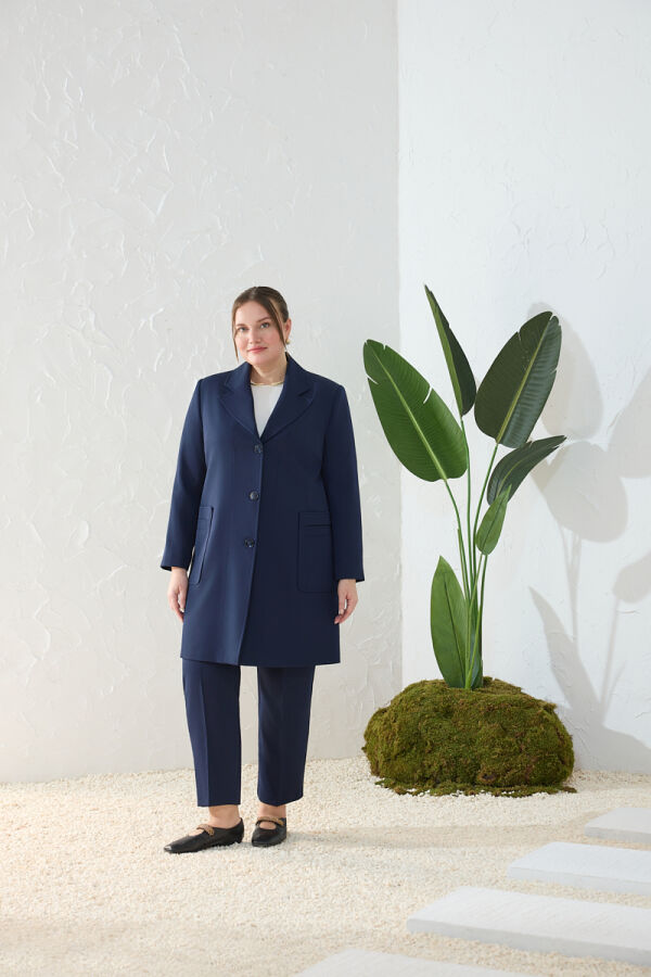 Lacivert Mono Kapama Kap - 1