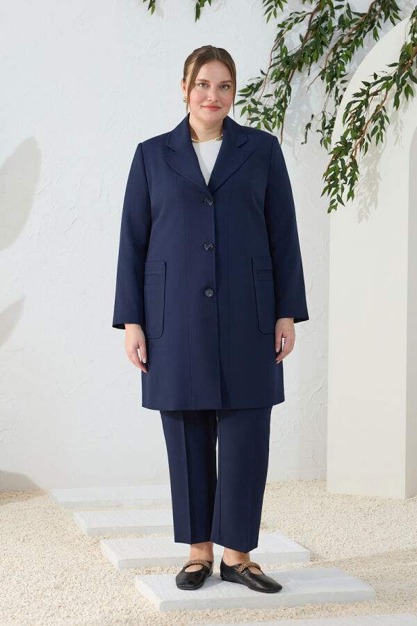 Lacivert Mono Kapama Kap - 3