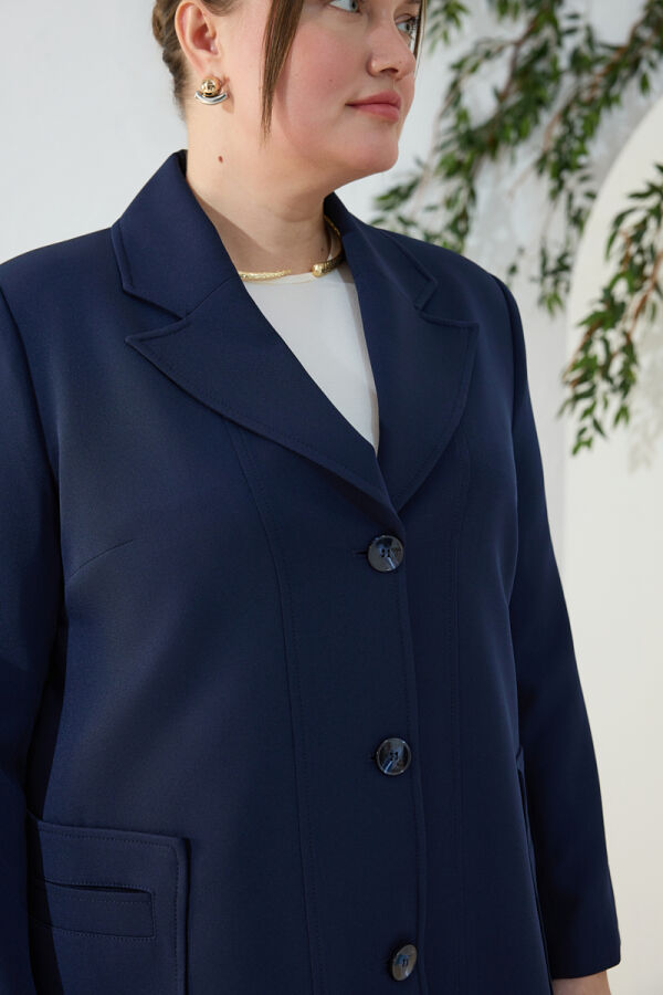 Lacivert Mono Kapama Kap - 5