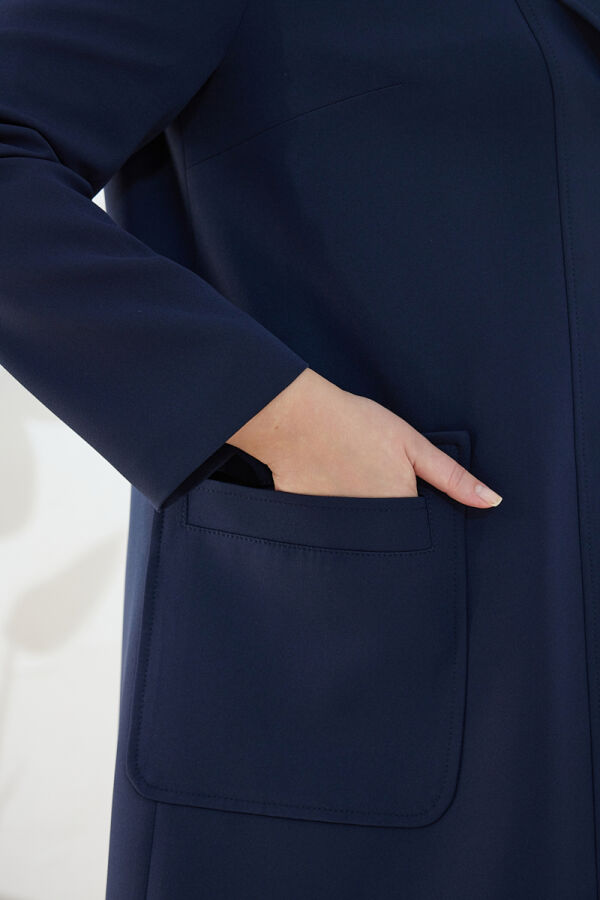 Lacivert Mono Kapama Kap - 6