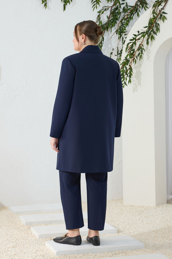 Lacivert Mono Kapama Kap - 7