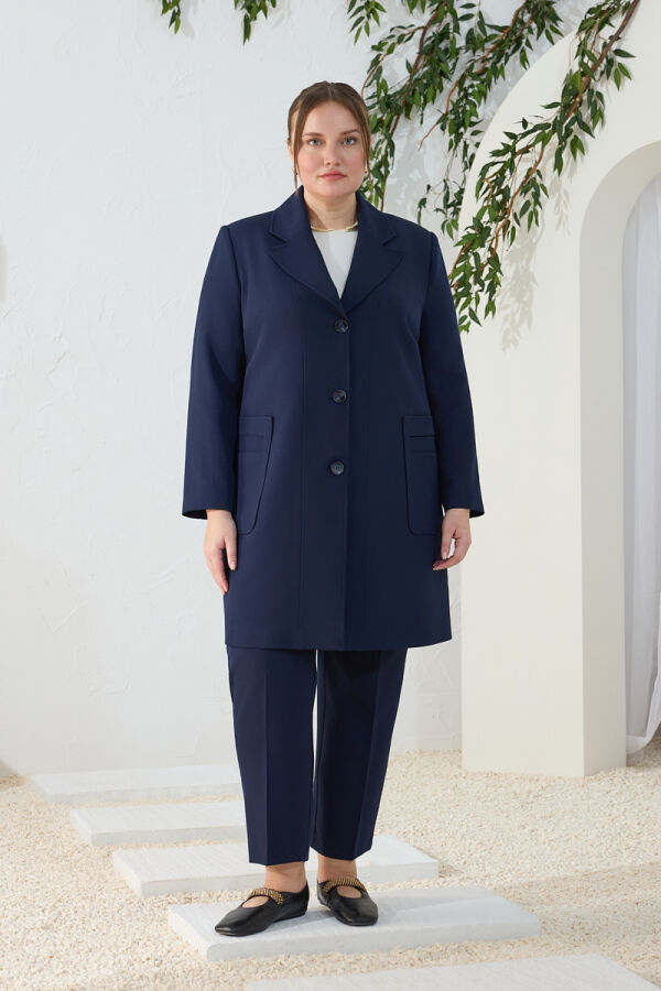 Lacivert Mono Kapama Kap - Aker (1)