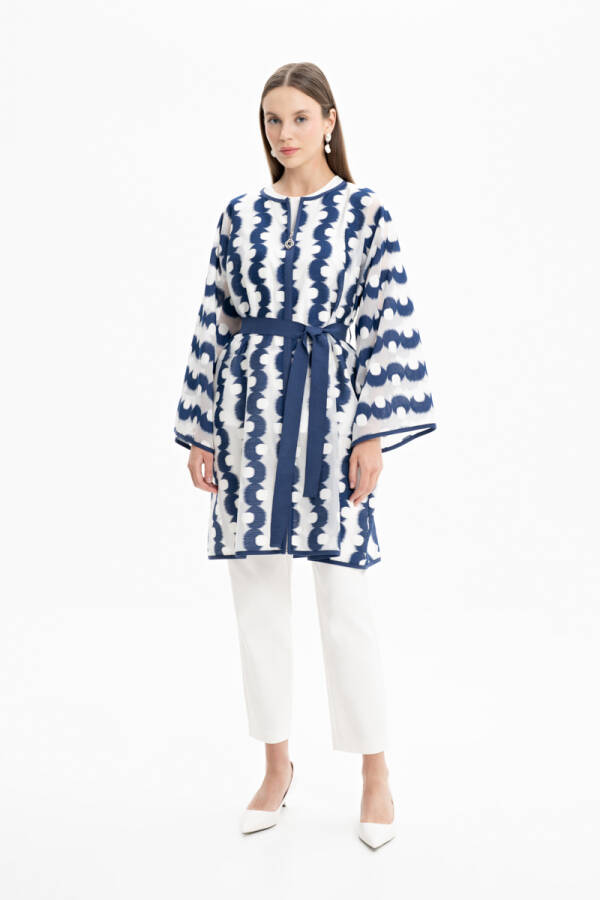 Lacivert Organze Kap - 2