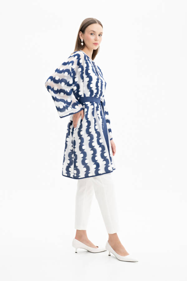 Lacivert Organze Kap - 3