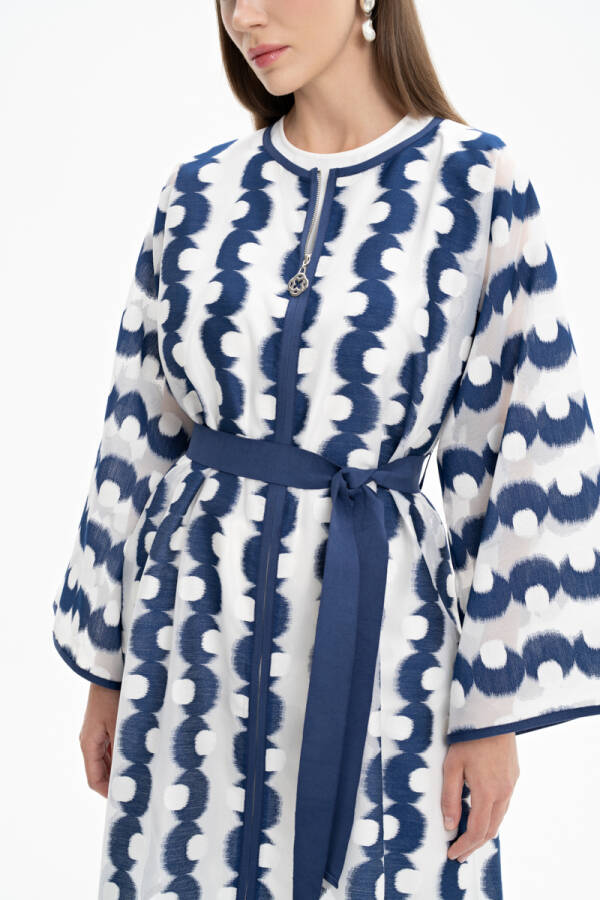 Lacivert Organze Kap - 5