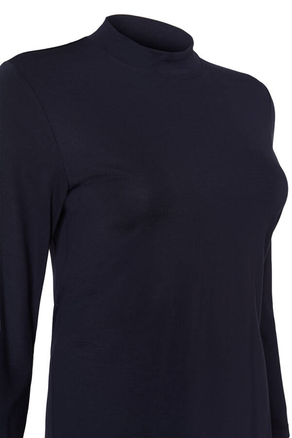 Lacivert Örme Basic Bluz - Aker (1)