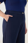 Lacivert Örme Rahat Pantolon - 5