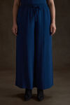 Lacivert Tencel Pantolon - 2