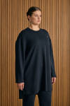 Lacivert Viscon Örme Sweatshirt - 2