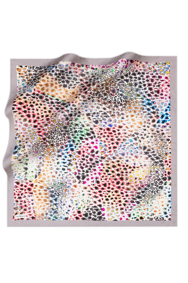 Leopar Desenli Cacharel Tivil Eşarp - 1