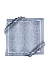 Açık Mavi 90X90 İpek Krep Saten Eşarp - 1
