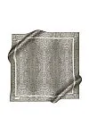 Açık Gri 90X90 İpek Krep Saten Eşarp 