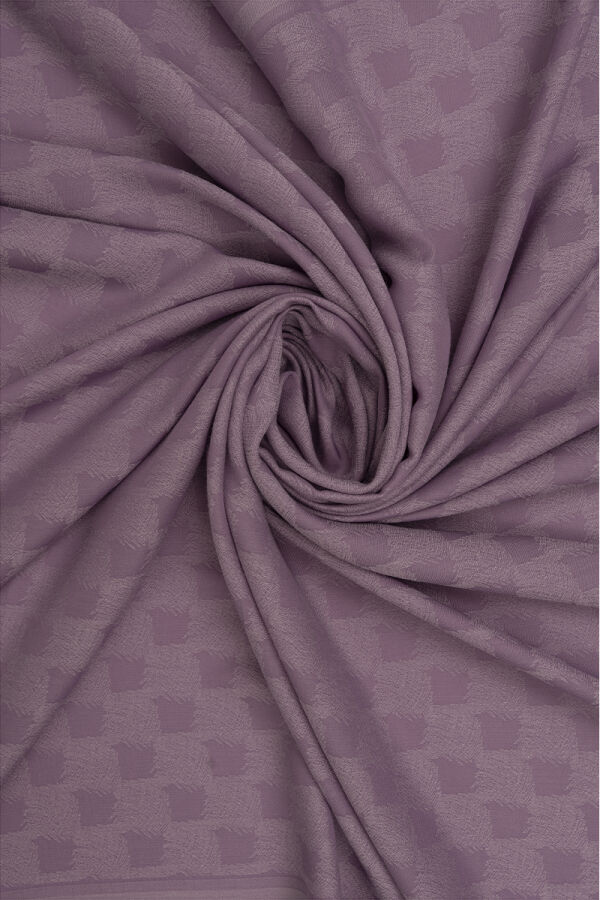 Lila 100X100 Kare Jakar Eşarp - Aker (1)