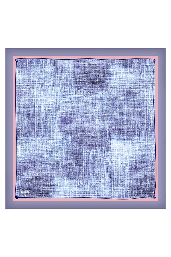 Lila 90X90 İpek Twill Eşarp - 1