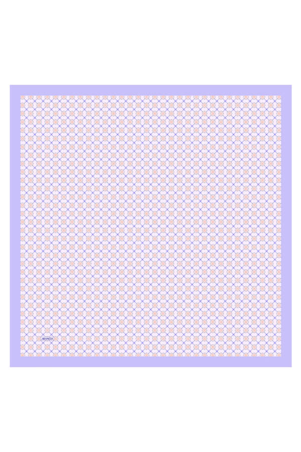 Lila 90X90 İpek Twill Eşarp - 1