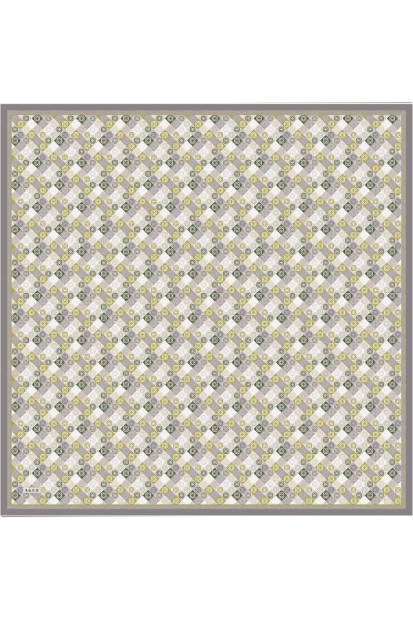 Lila 90X90 İpek Twill Eşarp - 1