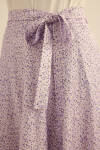 Lila Çıtır Çiçek Desen Kloş Etek - 6